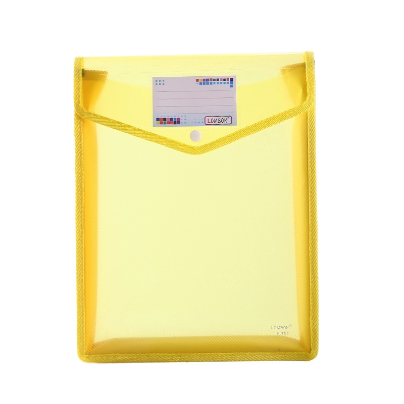 A4 Size Vertical Document Storage Bag With Snap Button 16