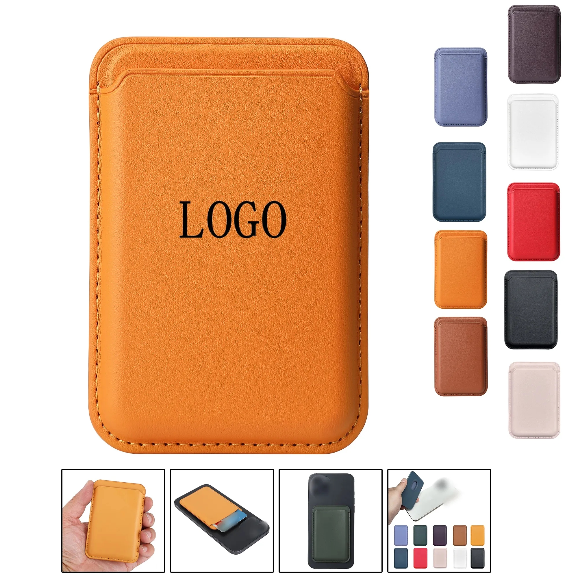 Slim Leather Phone Magnetic Wallet 7