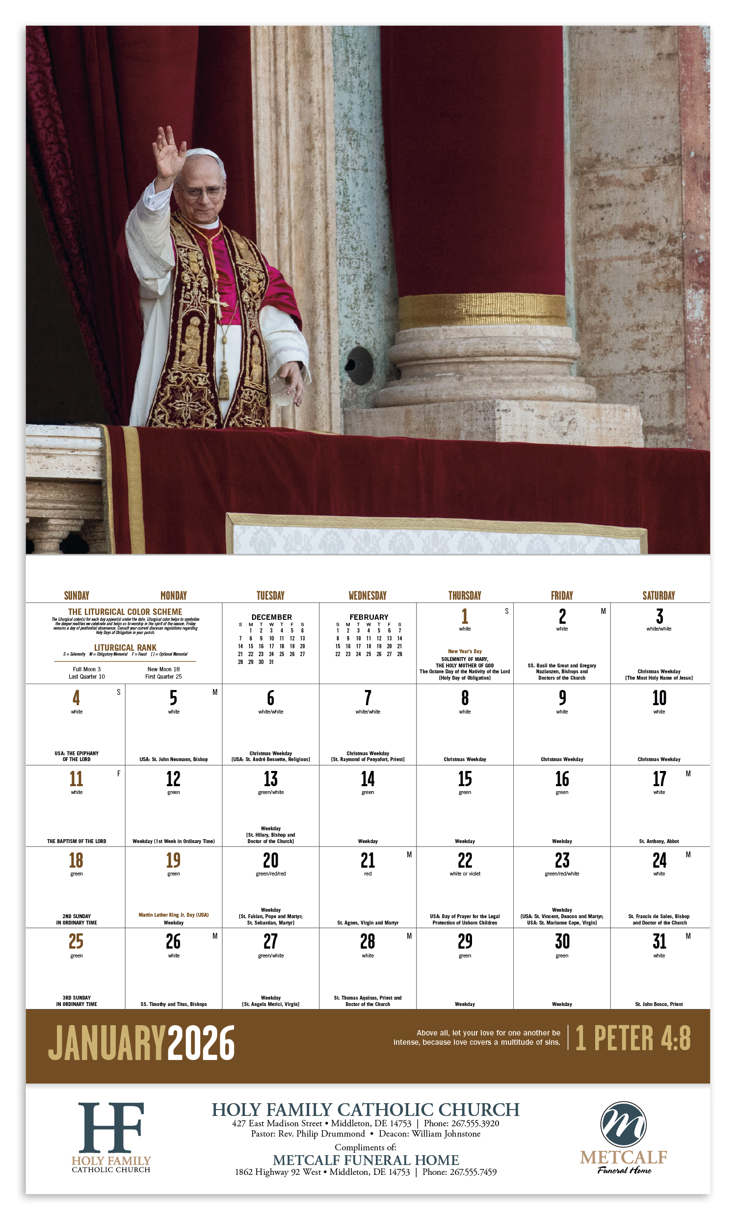 Good Value™ Catholic Spirit - Stapled Calendar 14
