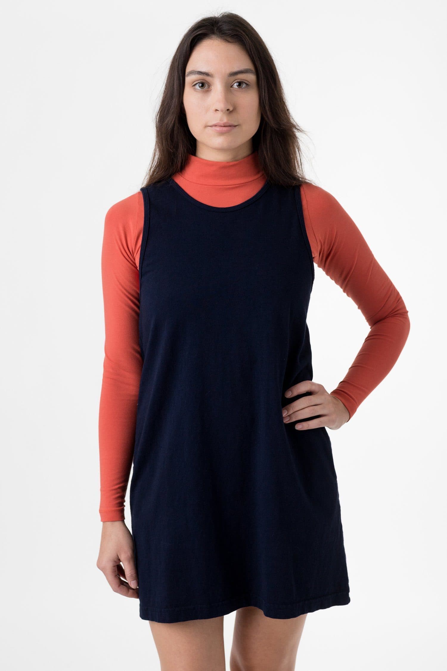 6.5 OZ GARMENT DYE TANK DRESS 3