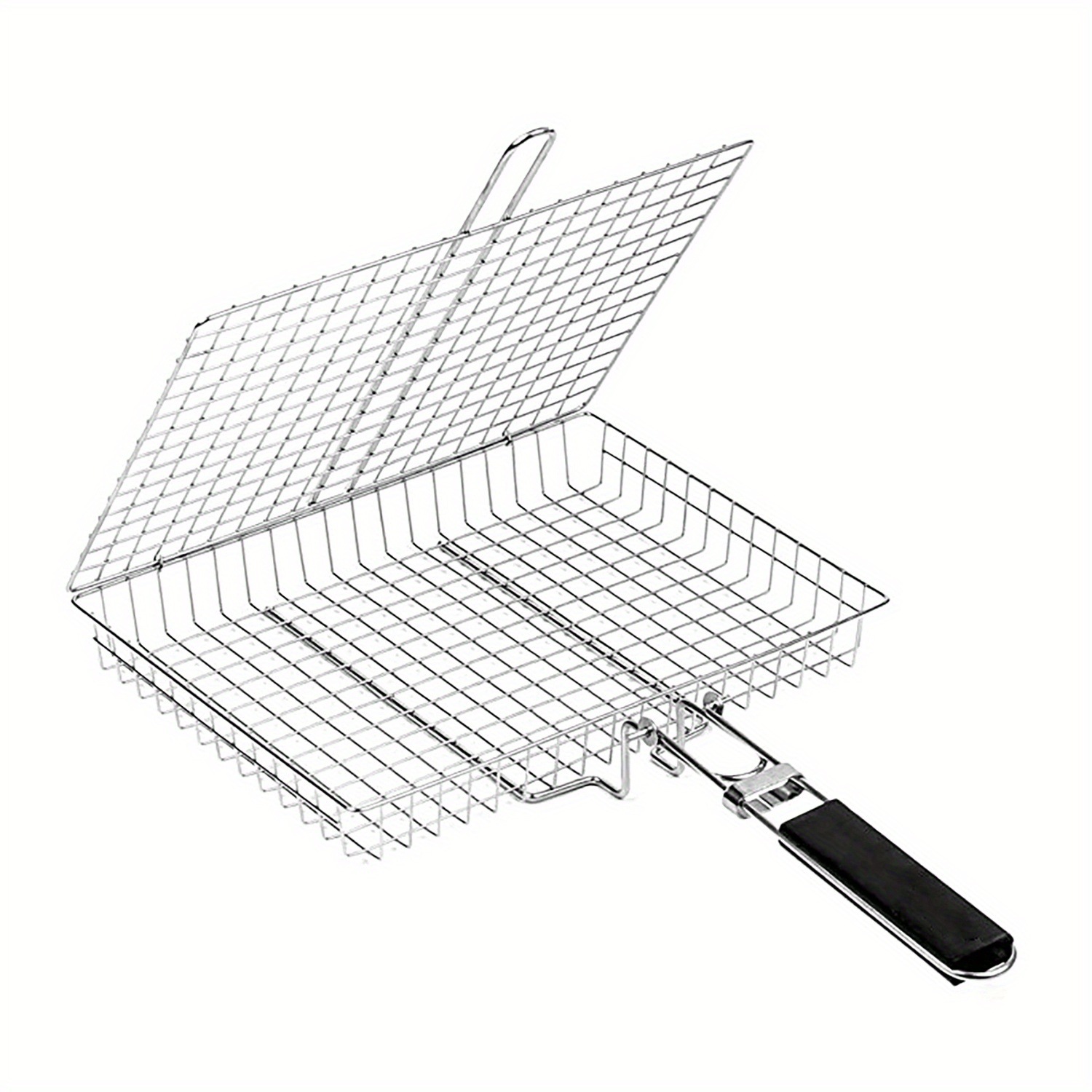 Stainless Steel Folding Portable Outdoor Camping Rack Grill Basket 4