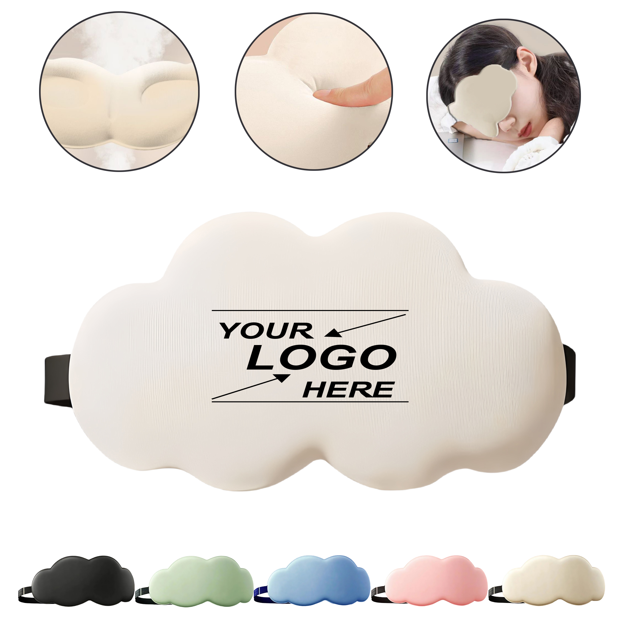 Adjustable 3D Cloud Sleep Mask for Men 3