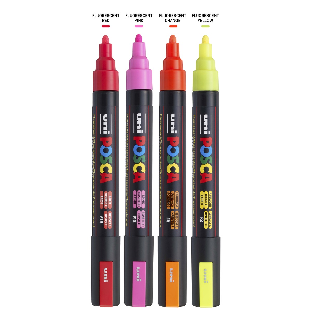 POSCA 4 Piece Neon Marker Set with Bag 24