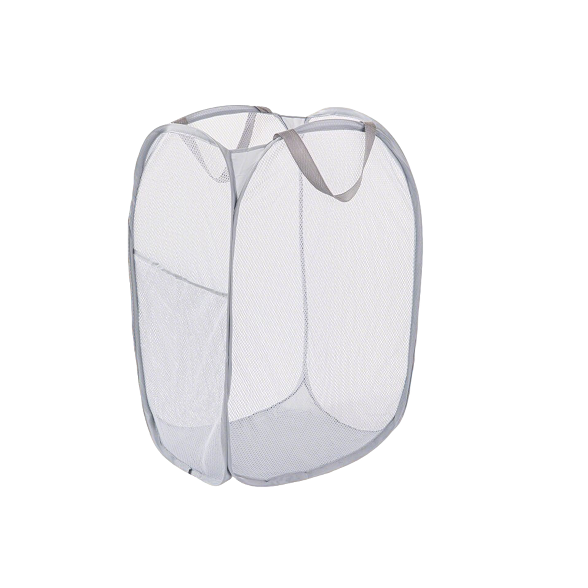 Foldable Mesh Laundry Hamper With Dual Handle 3