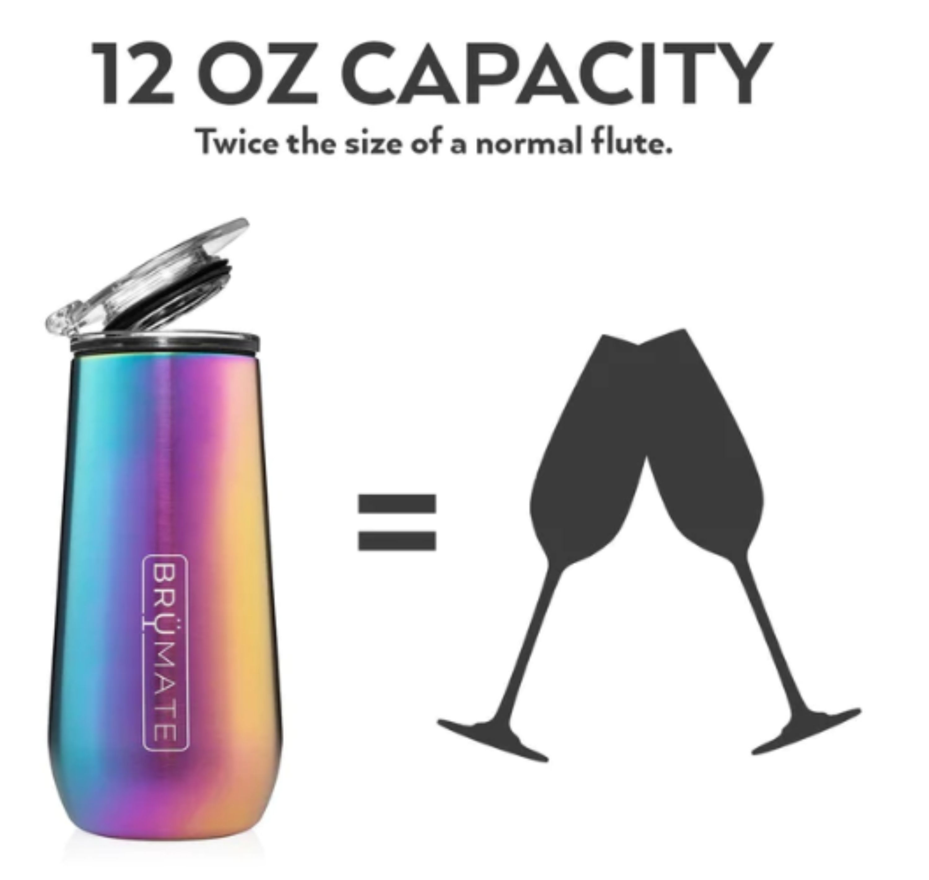 BruMate 12 oz Champagne Flute 11