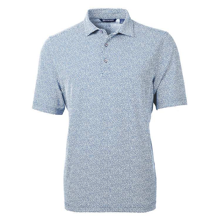 Cutter & Buck Virtue Eco Pique Botanical Print Recycled Men's Polo 3