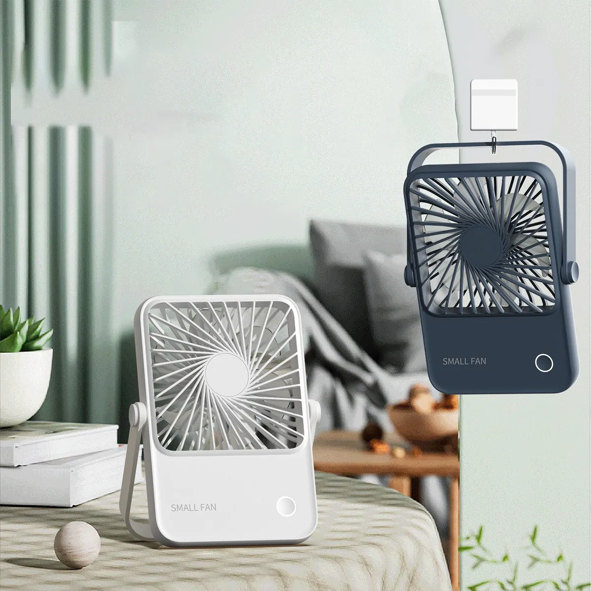 1200mA Folding Wall-mounted USB Portable Multi-Function Fan 2