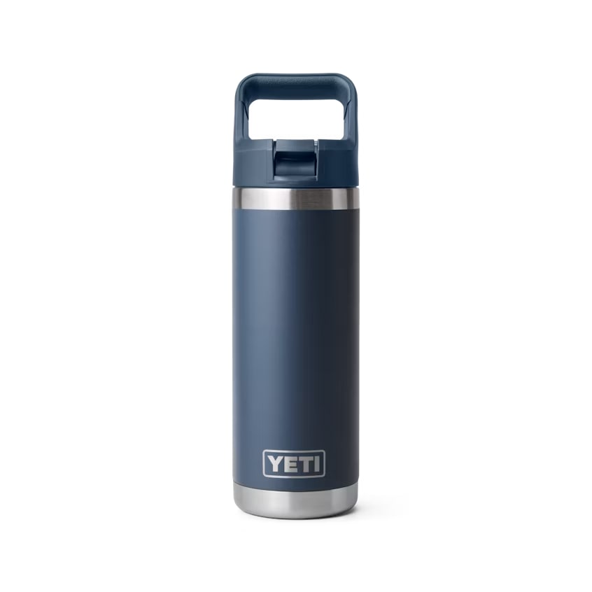 YETI Rambler 18 OZ Bottle w/ Color Matched Straw - Laser Engraved 8