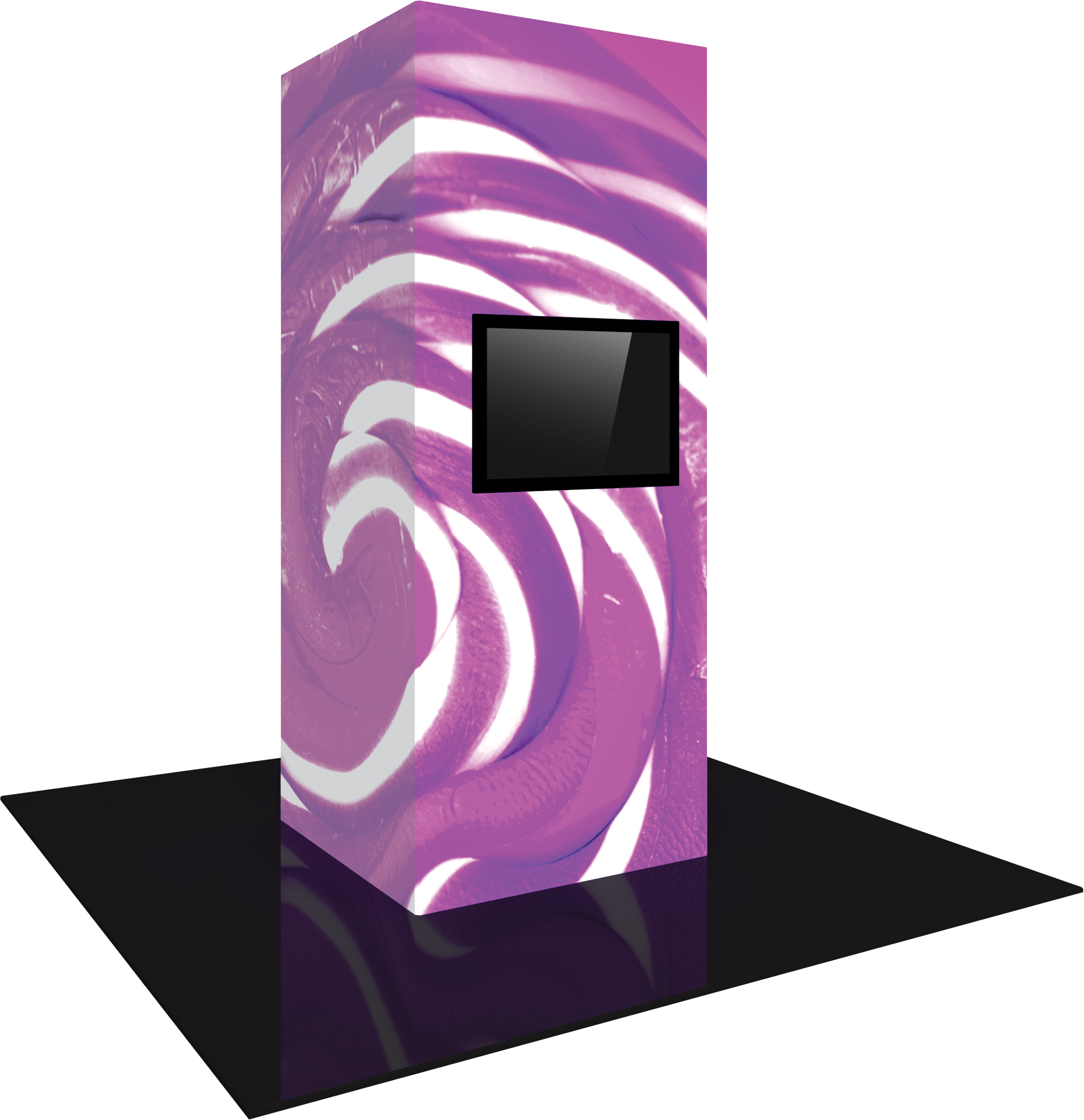 Vector Frame Modular Backlit Monitor Tower 04 (4' x 10')