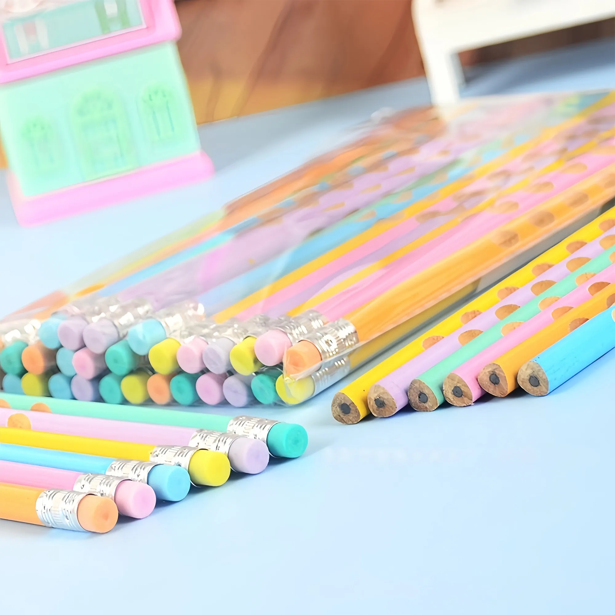 Triangular Dot Grip HB Pencil For Office And School Use 3