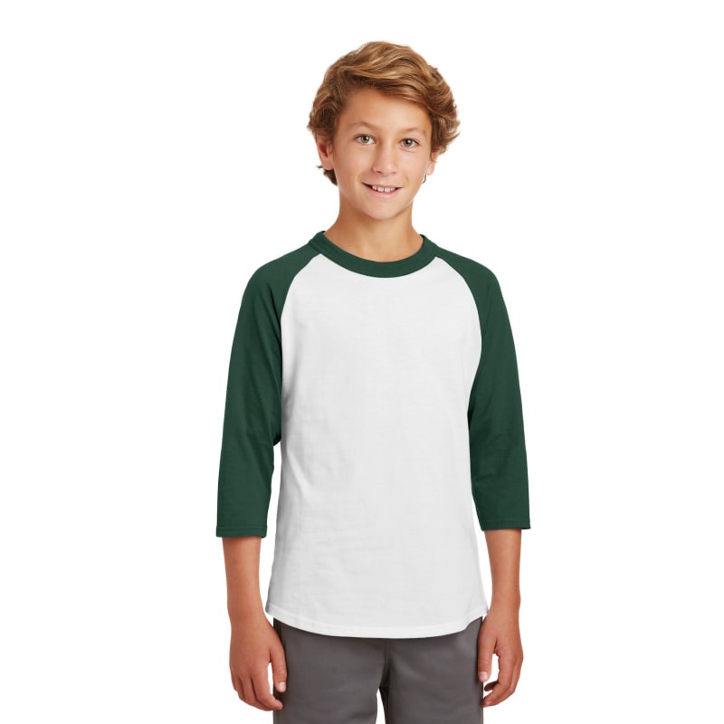 Sport-Tek Youth Colorblock Raglan Jersey. 17