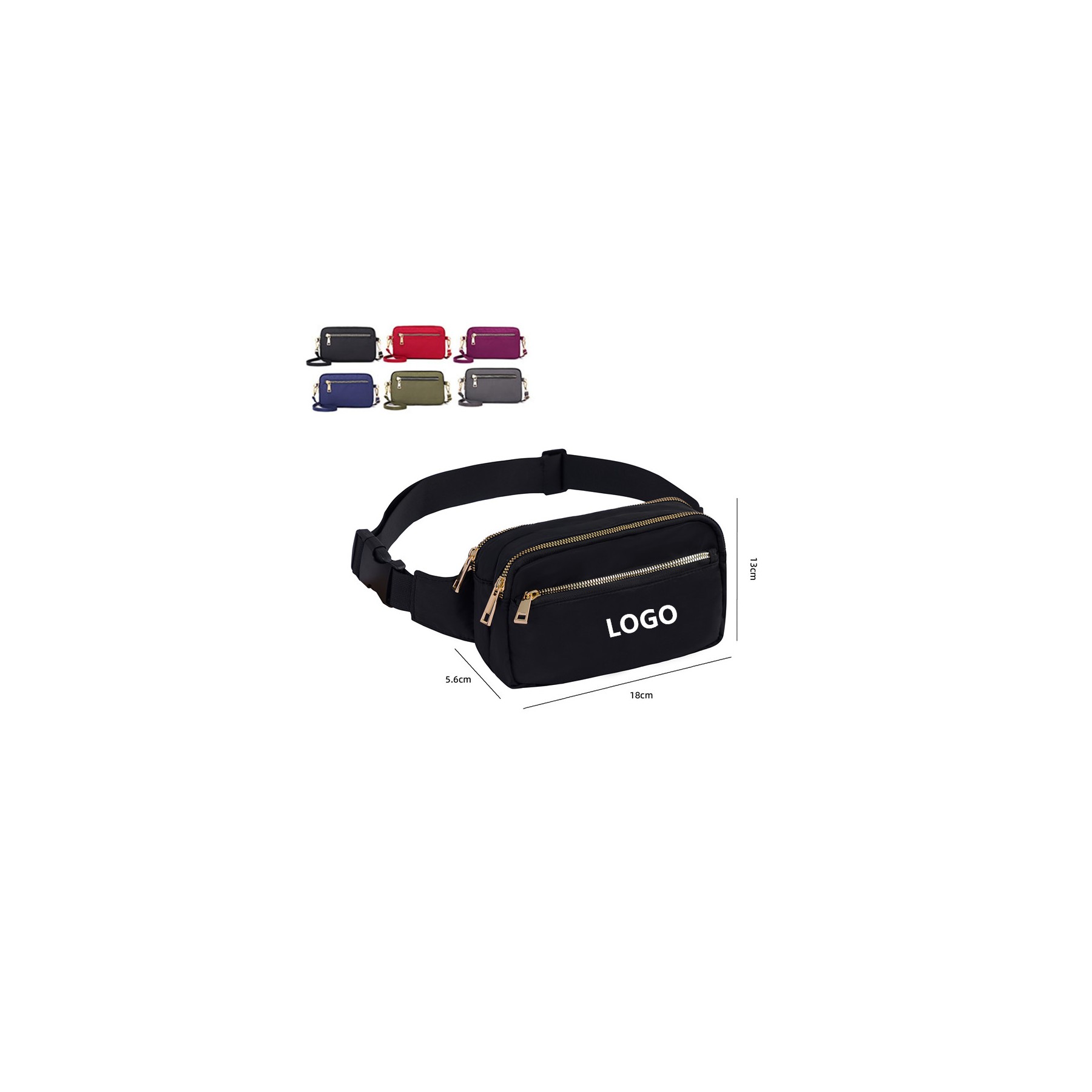 Zippered Fanny Pack