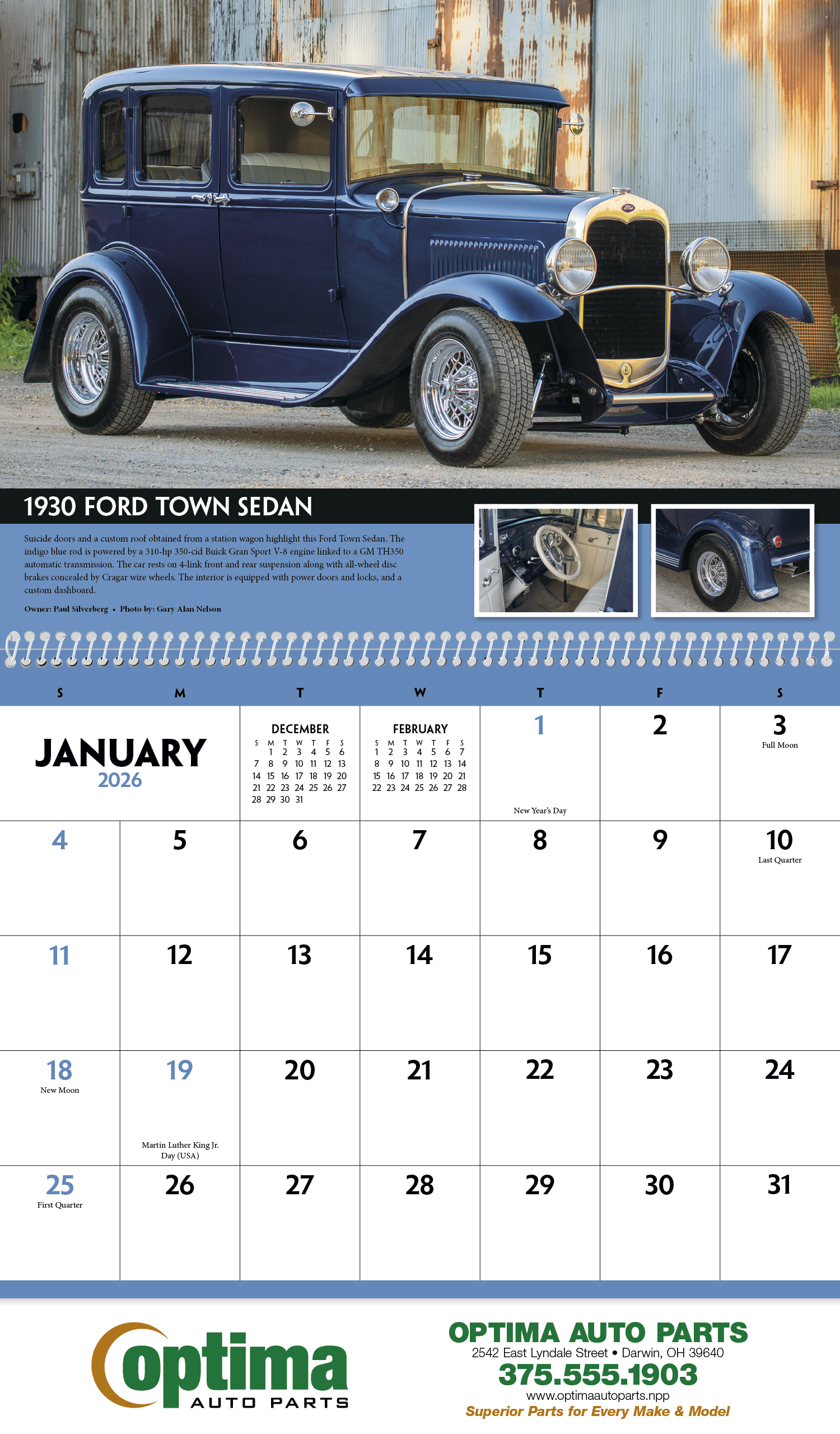 Triumph® Calendars Street Rods Calendar 3