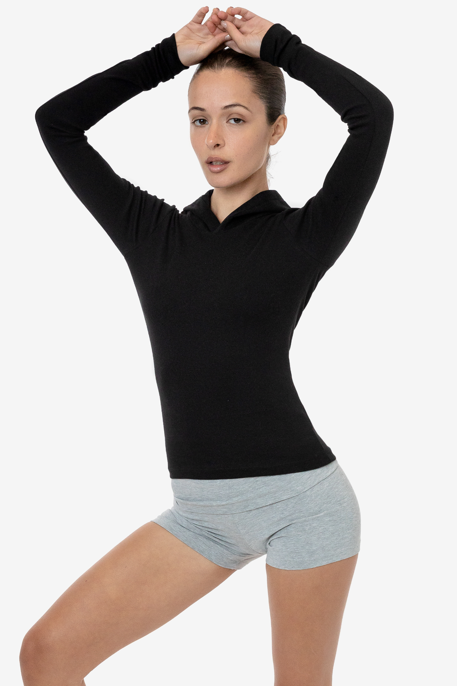 BABY RIB LONG SLEEVE HOODIE 5