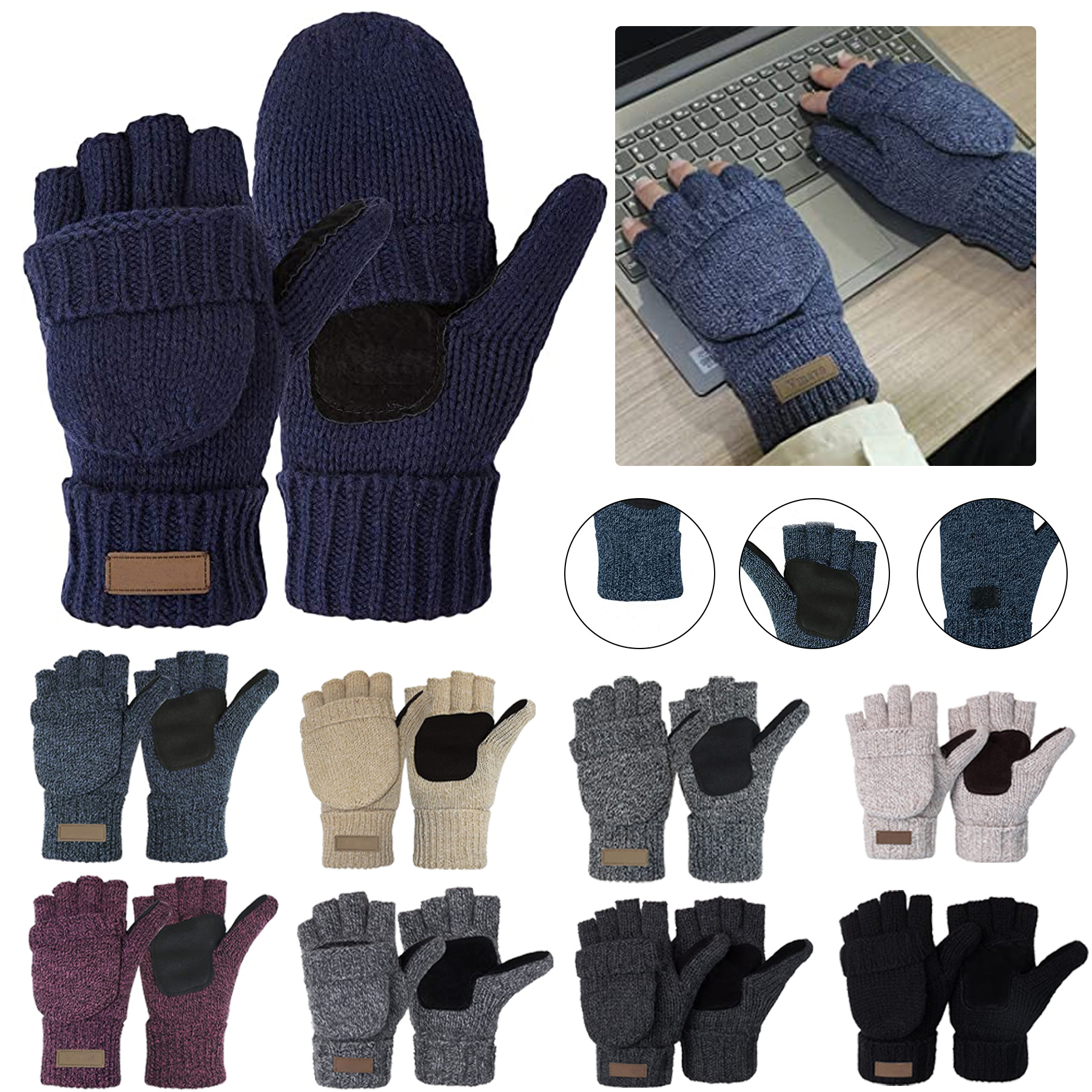 Knitted  Fingerless Gloves 3