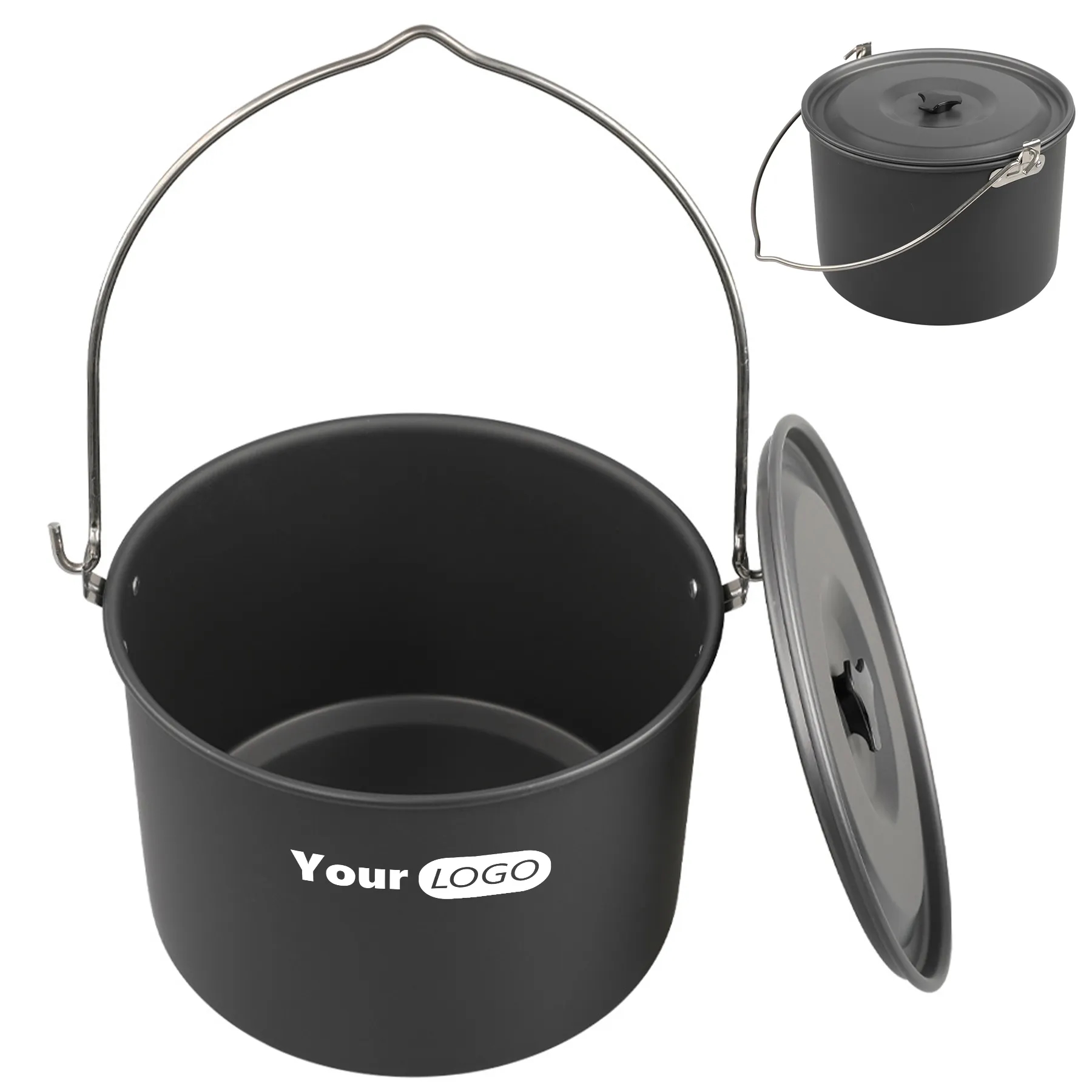Alloy Outdoor Camping Extra Large Hanging Pot 3