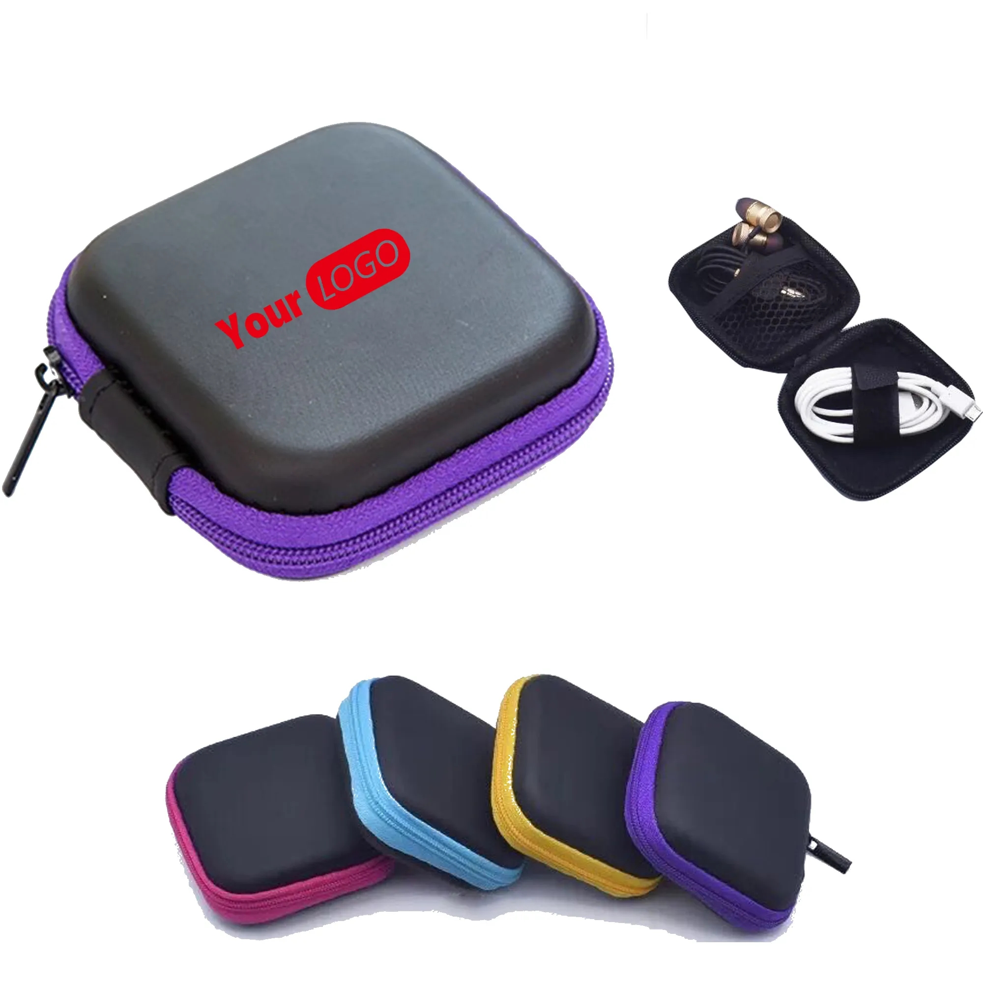 Mini Square Earphone Case MOQ 20pcs 7