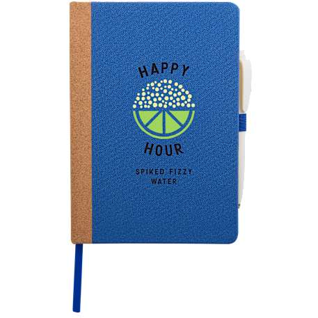 5.5" x 8.5" Recycled PET and Cork Bound Journal 62