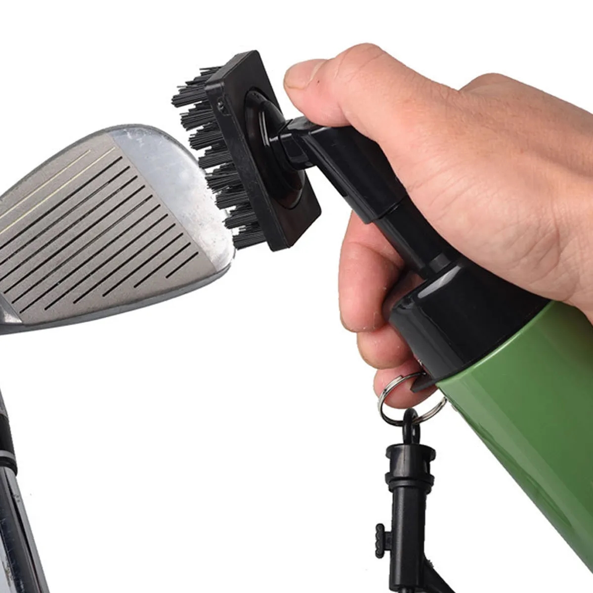 Golf Club Groove Cleaner Brush Bottle with Water Dispenser 1