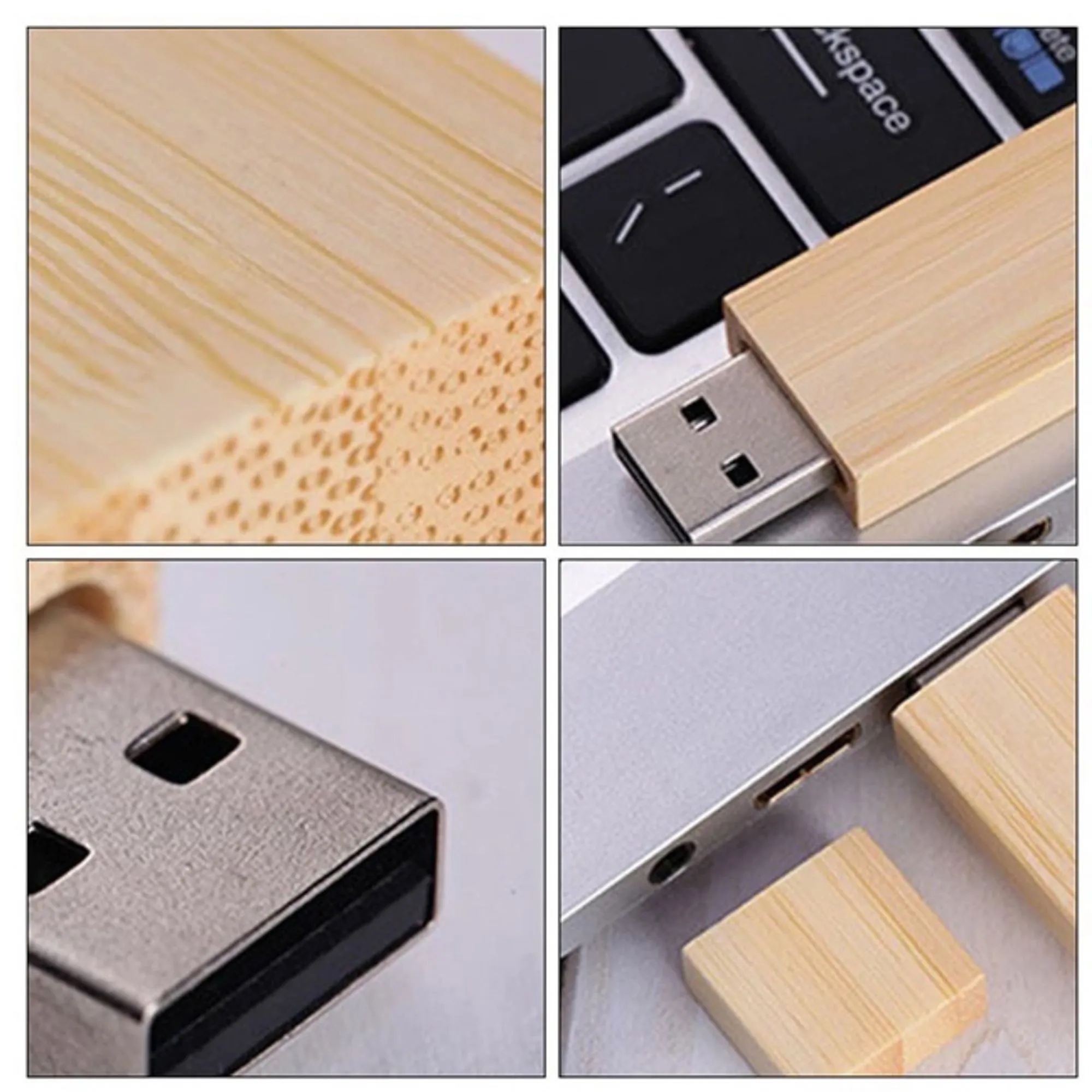 32GB High-Speed Bamboo Wooden USB 3.0 Flash Drive 9