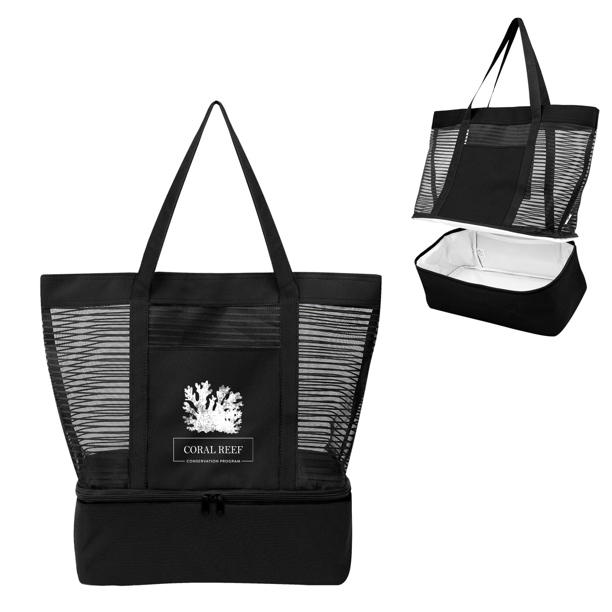 Marley rPET Mesh Tote Bag With Cooler 10