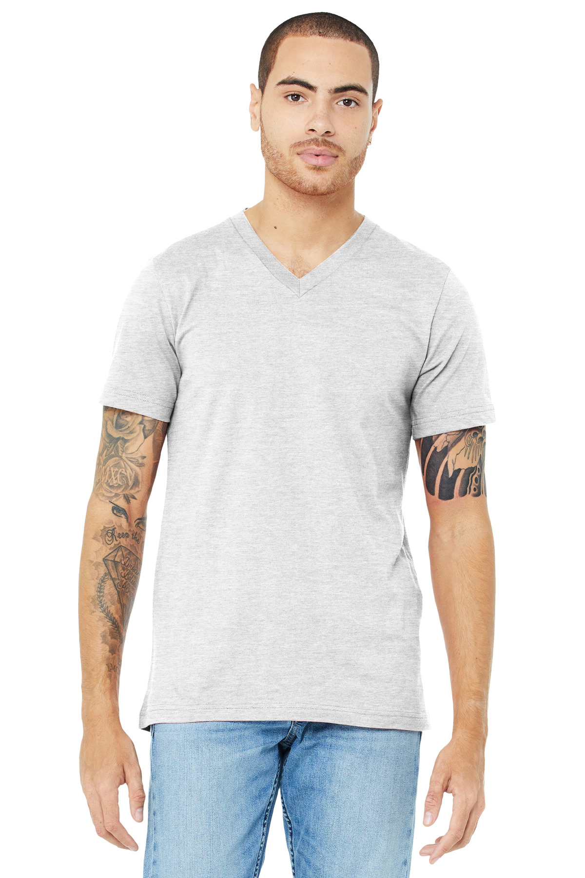 BELLA+CANVAS Unisex Jersey Short Sleeve V-Neck Tee. BC3005 64