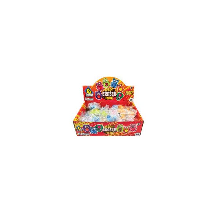 Squishy Friends Erasers 36 Pack 2