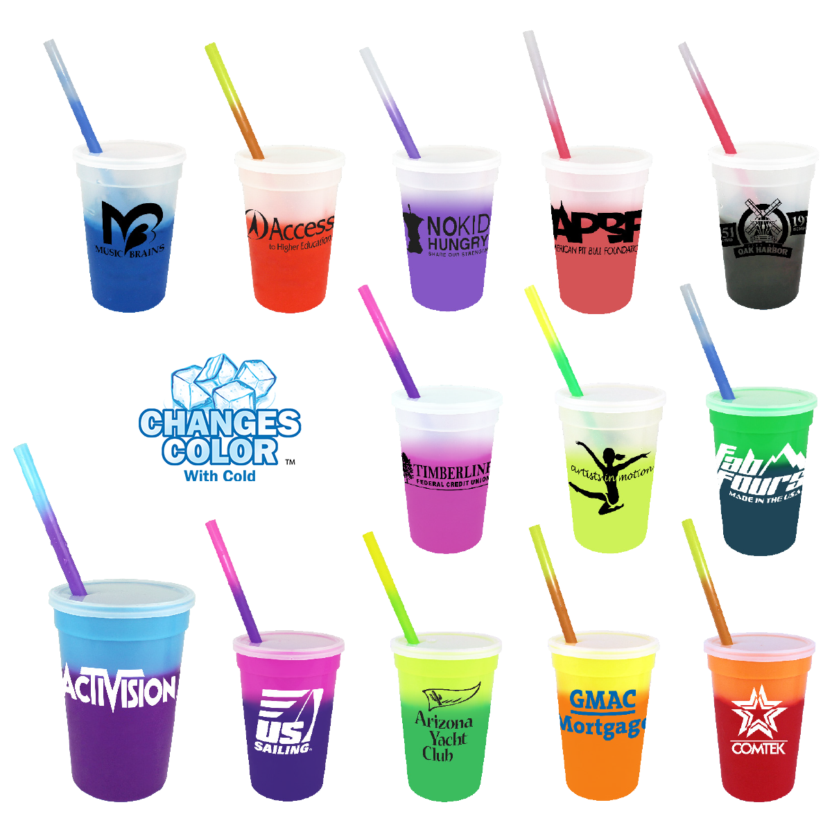 Mood™ 17 oz. Stadium Cup/Straw/Lid Set 6