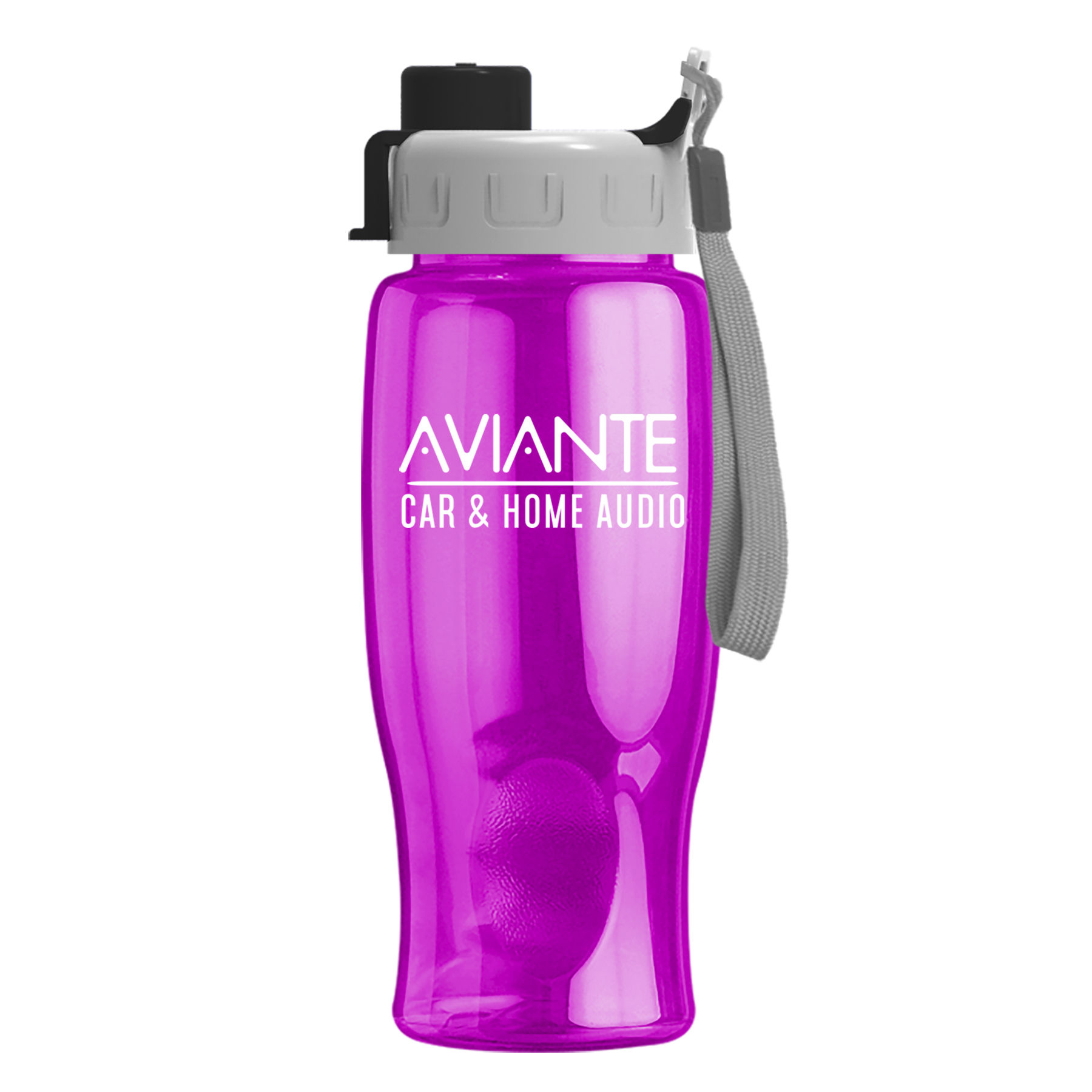 Poly-pure - 27 oz. Transparent Bottle with Quick Snap 16