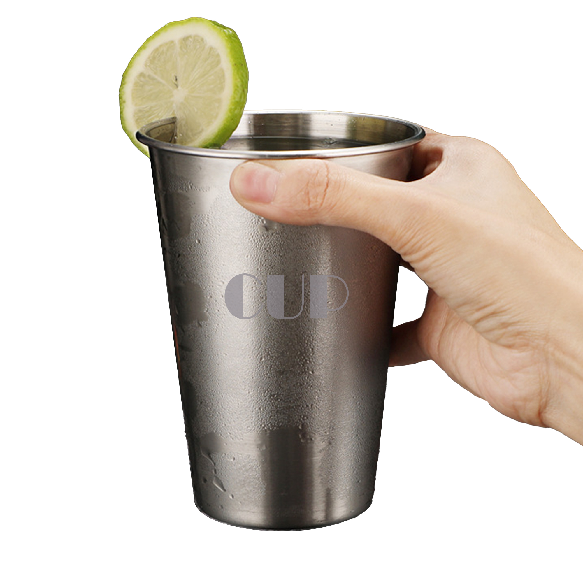 17 Oz Single Wall Stainless Steel Pint Cup 2