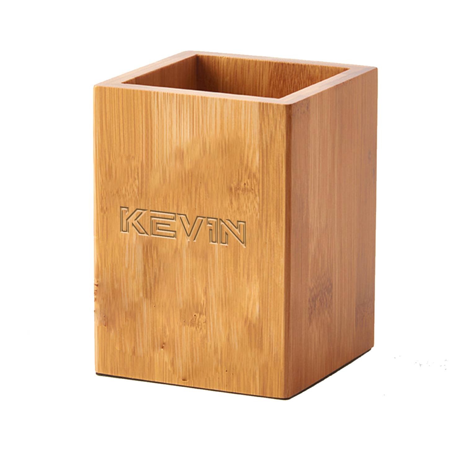 Bamboo Wooden Pen Holder 2
