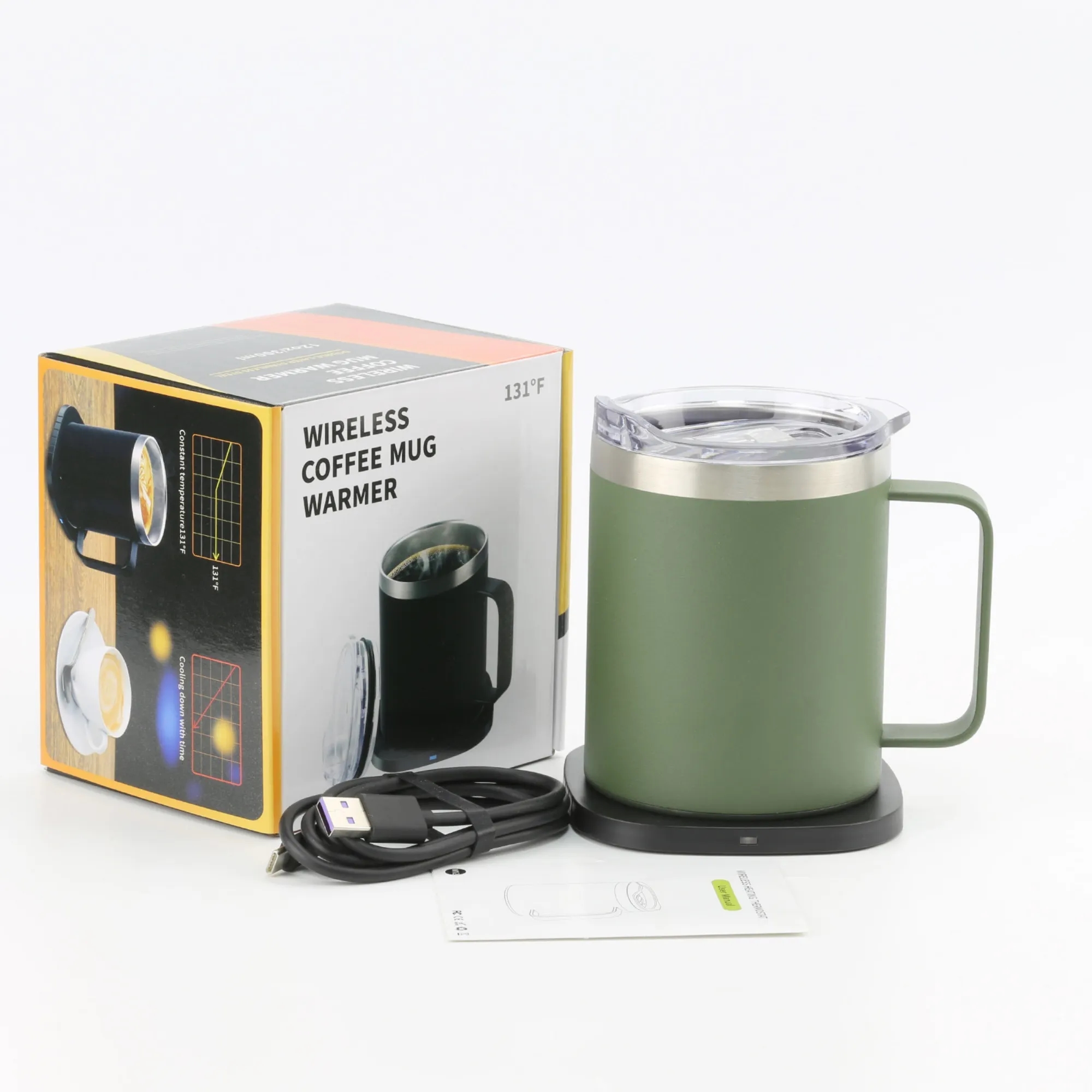 11oz Smart Self Heating Coffee Mug with 15W Wireless Charger 3