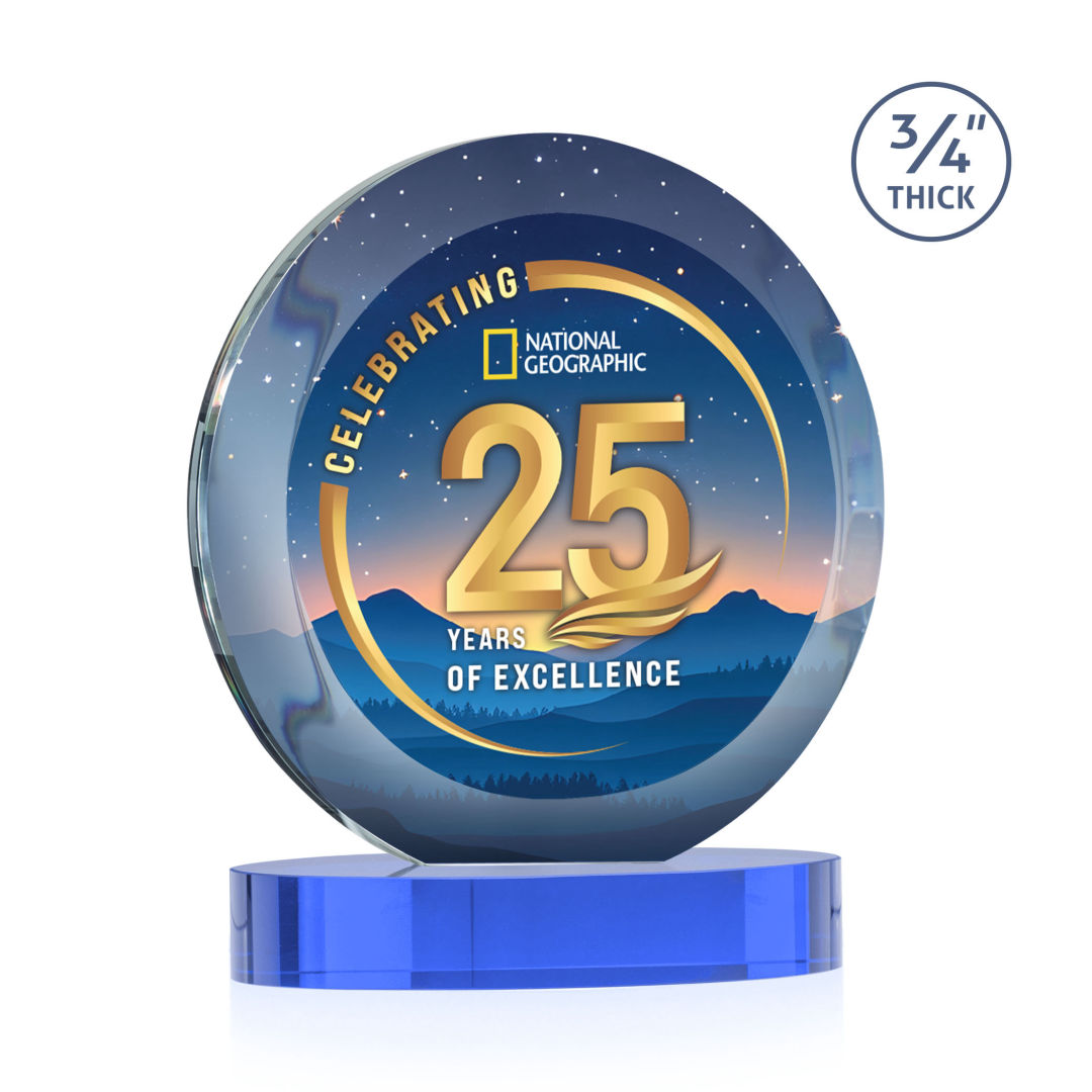 Gibralter Vividprint™ Award on Alberton Base - Sky Blue 7