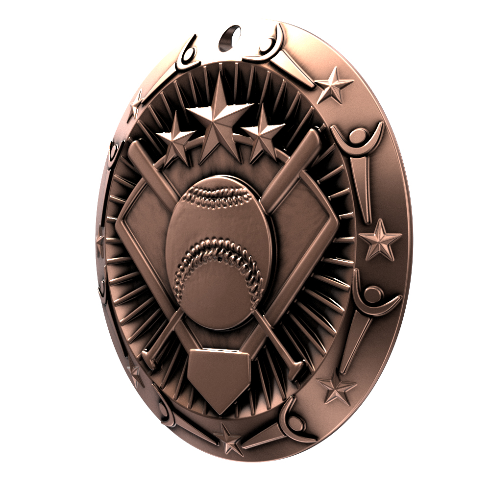 Softball World Class Medallion (3") 8
