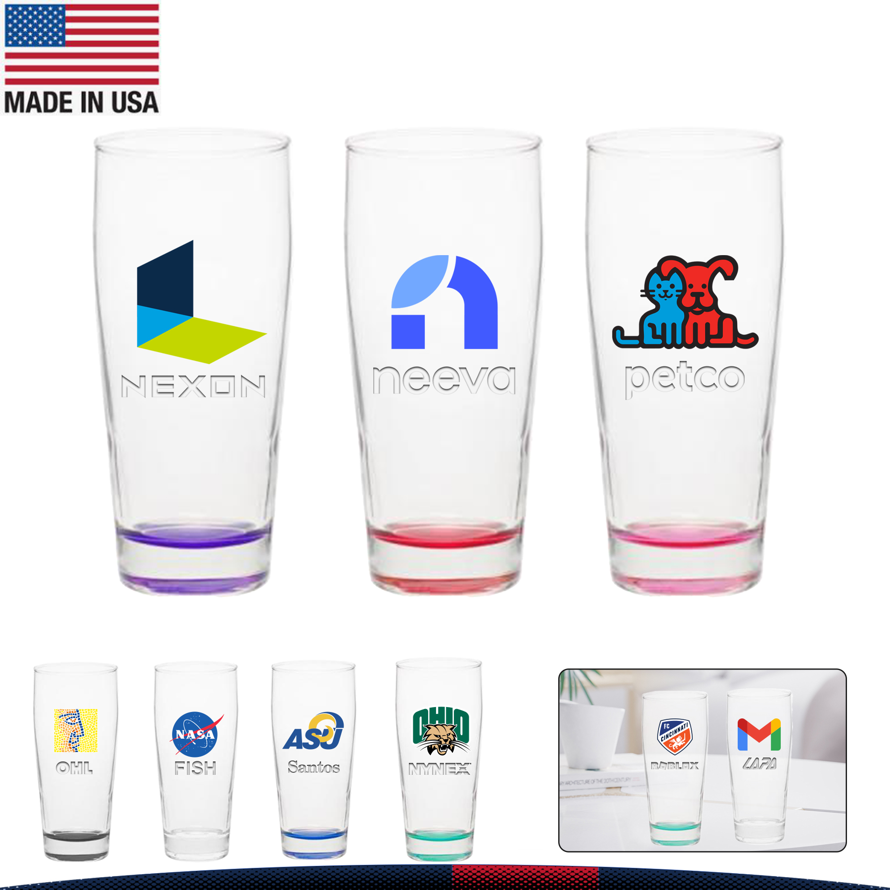 16 oz. Dillie Pub Glasses 7
