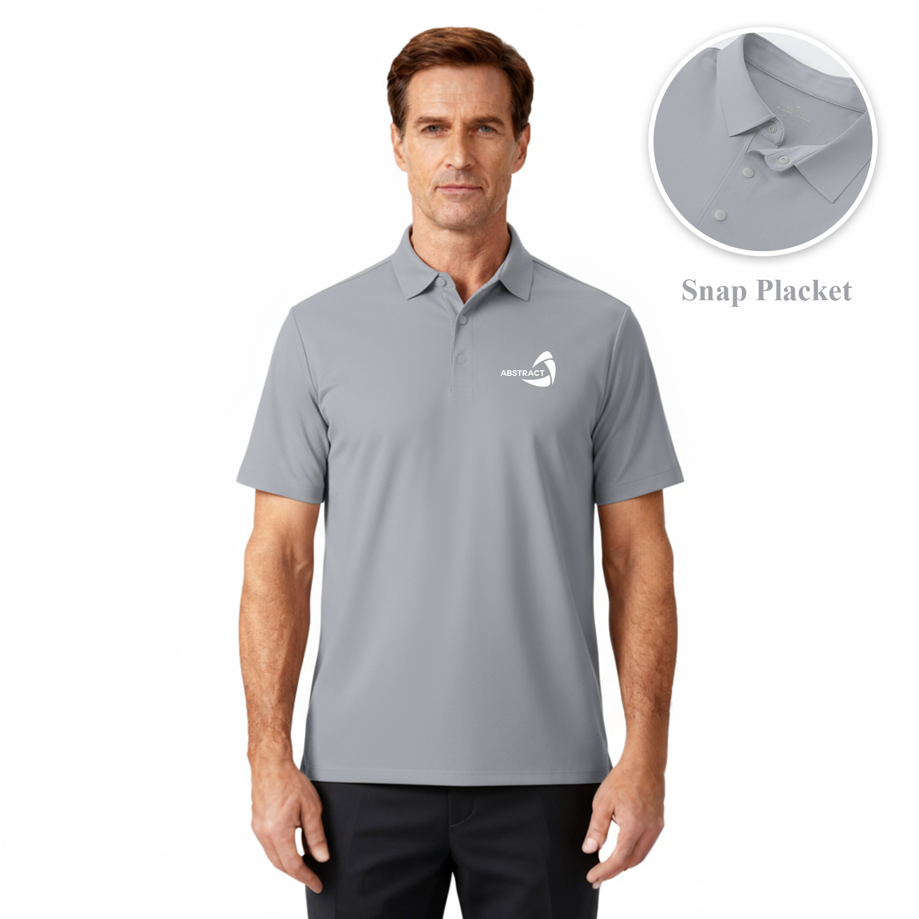 Men's Athletic Performance Short Sleeve Polo Shirt 8
