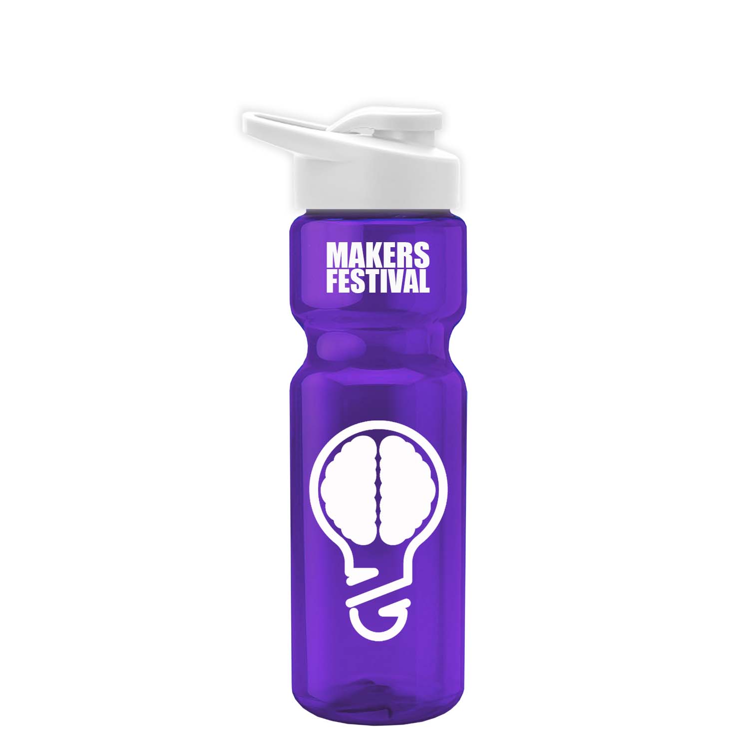 Champion - 28 oz. Transparent Bottle with Drink Thru Lid 9