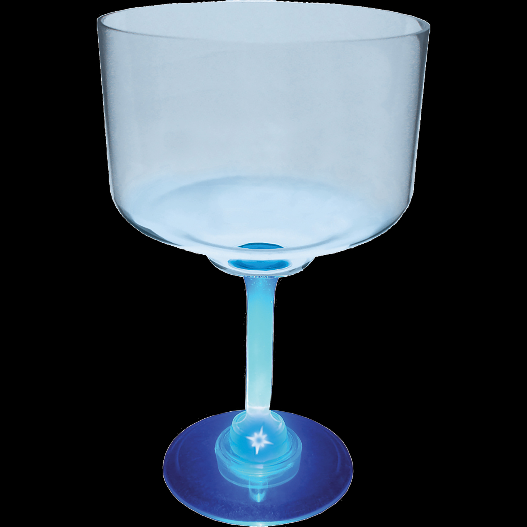 18oz Light Up Standard Stem Plastic Margarita Glass 15