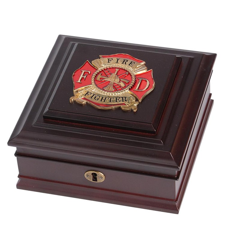 Firefighter Medallion Desktop Box 1