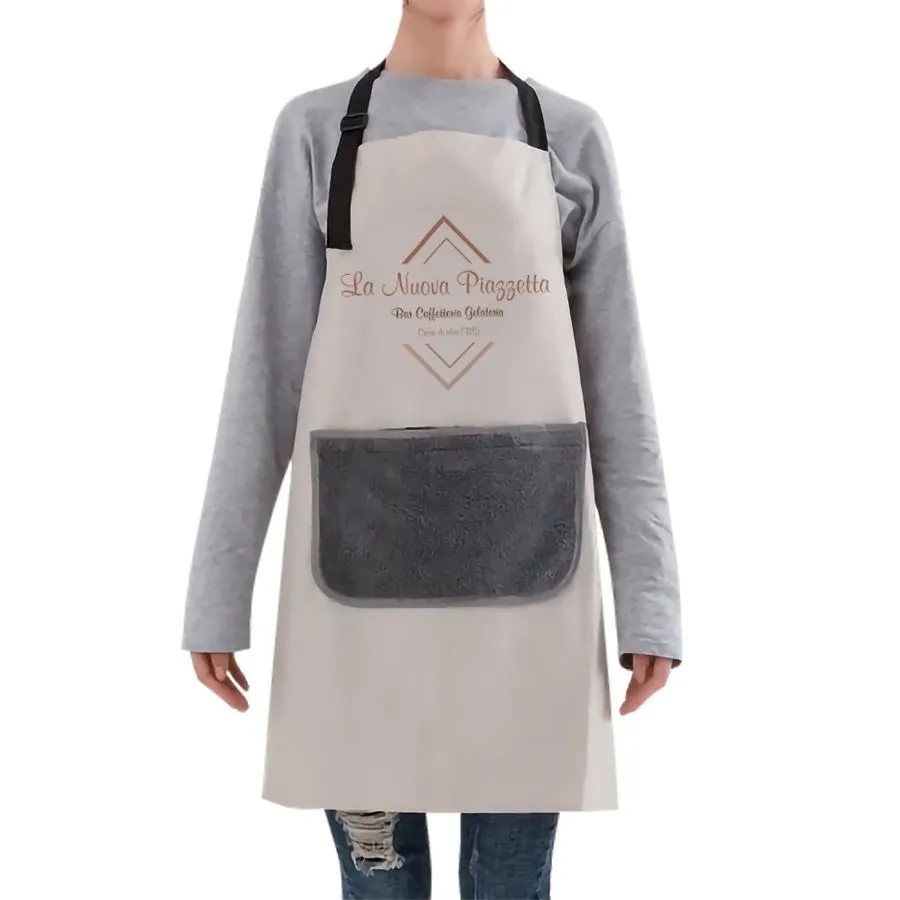 Floral Apron with Hand Wiping Pocket 10