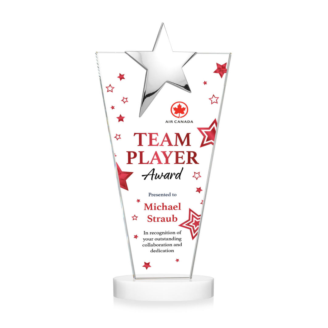 Mantella Chrome Star VividPrint™ Award - White 1