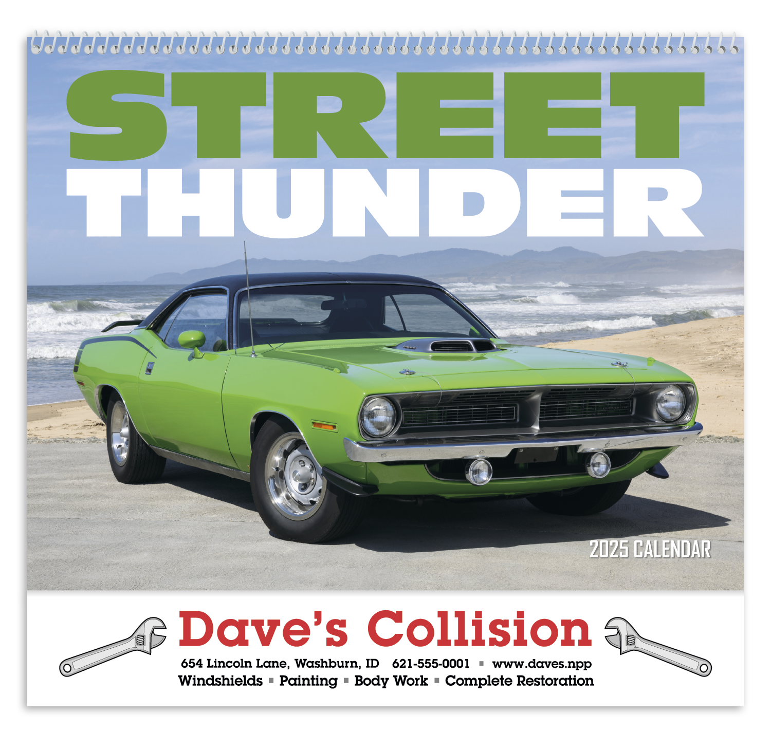 HotLine® Products Street Thunder Appointment Calendar - Spiral 21