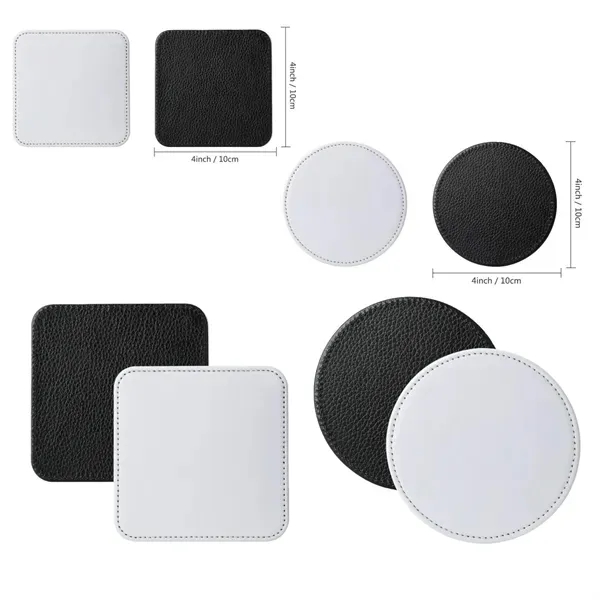 Leather Coaster Set 5
