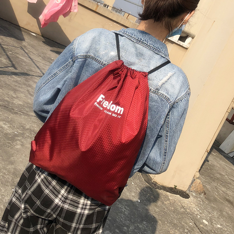 600D Football Material Drawstring Sports Bag 3