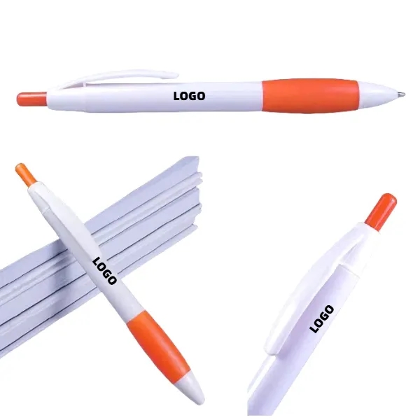 Custom Logo Rubber-Grip Click Pens 7