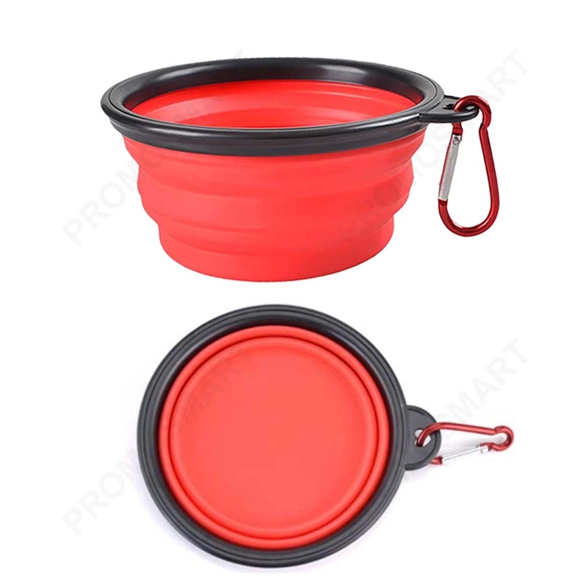Silicone Collapsible Pet Bowl With Carabiner 2