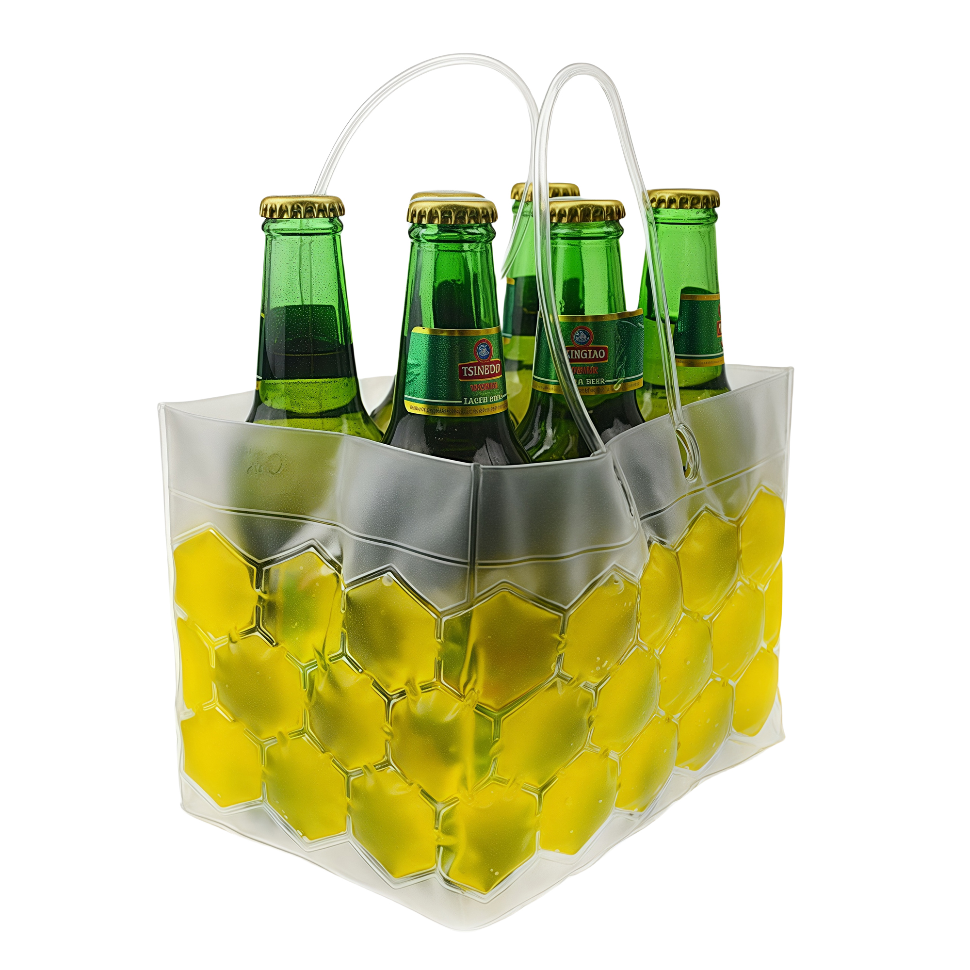 PVC Beer Cooler Bag - Insulated Beverage Carrier for Chilling 5