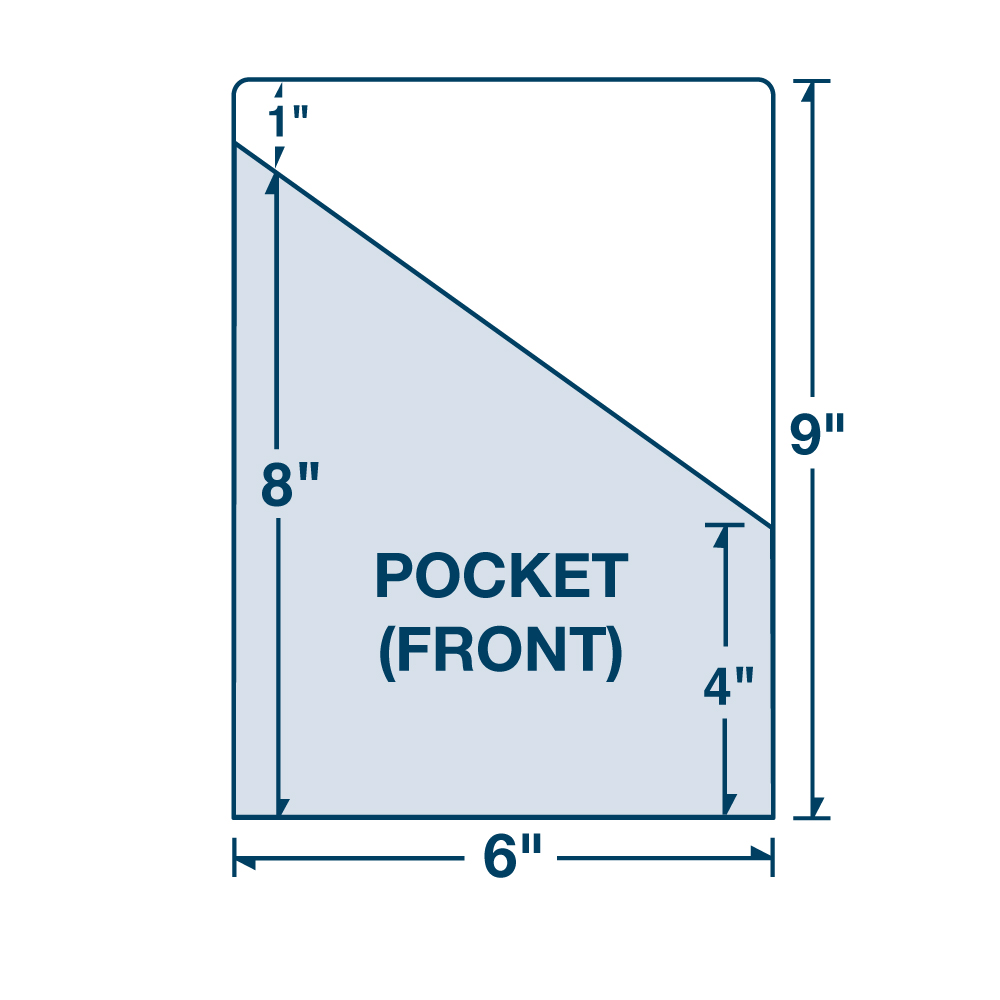 Mid-Size Pocket Page with Angled Cut printed in full color 2