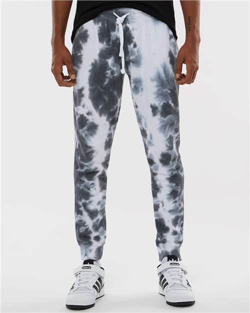 Unisex Tie-Dyed Fleece Joggers - 8884 8