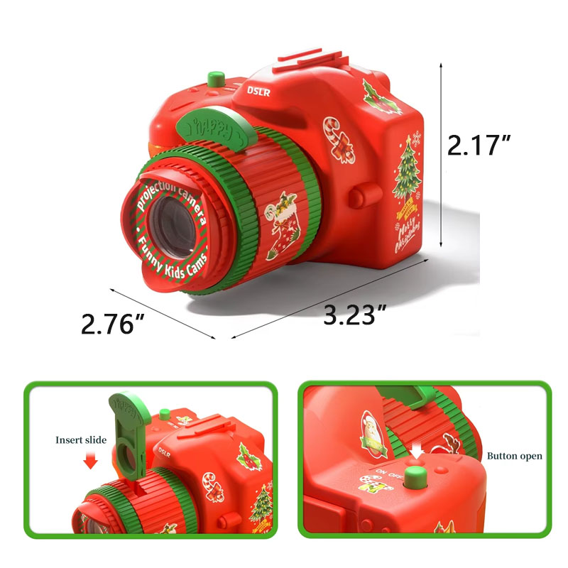 Mini Christmas Projection Camera Shape Children's Toy Gifts 4